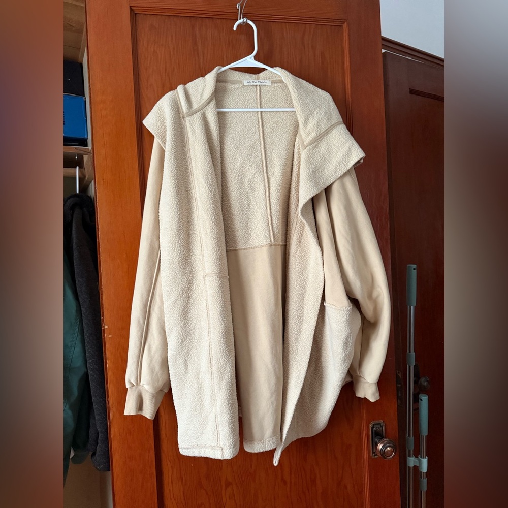 Free People Cream Cape Jacket